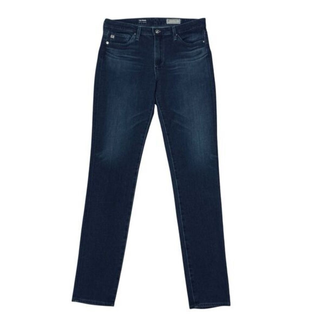 AG Adriano Goldschmied The Prima Mid Rise Cigarette Jeans Womens 27 Blue Denim - Picture 2 of 14